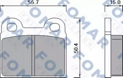 FOMAR FRICTION fo450281 -  Комплект тормозных колодок, дисковый тормоз